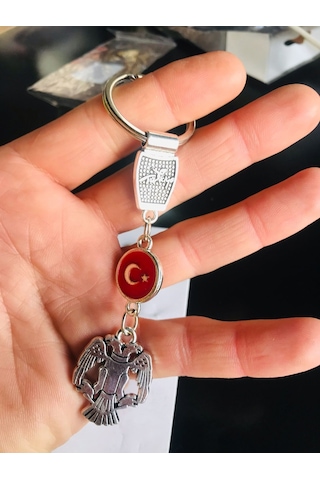 Selçuklu Amblemli Ve Türk Bayraklı Metal Anahtarlık Şık Ve Dayanıklı Tasarım