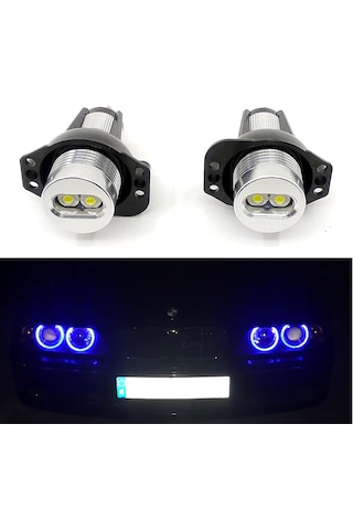 E90 E91 Led Far Ampulü Mavi Renk Led Melek Gözü Far Ampulü 12w