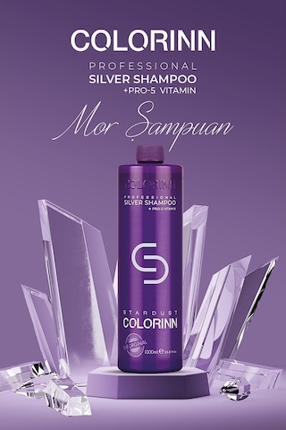 Colorinn Stardust Silver Şampuan Mor Şampuan 1 L