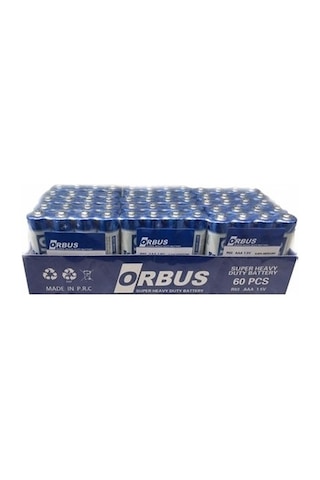 Orbus R03 AAA İnce Kalem Pil 60'lı