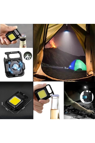 Buffer Anahtarlıklı, Açacaklı,güçlü Mıknatıslı El Feneri Siyah