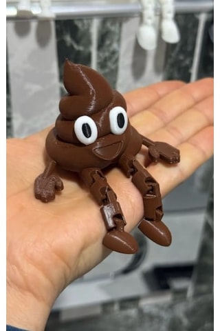 4'lü Eğlenceli Banyo Dekoratif Figür Seti/tuvalet Kağıdı, Kaka Emojisi, Çöp Kovası, Klozet Diğer