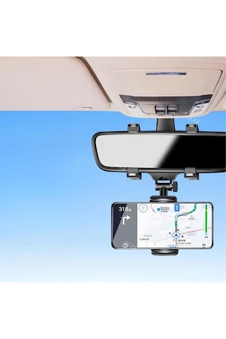 Araç İçi Dikiz Aynaya Takılan Telefon Tutucu Otomobil İçi Telefon Çok Renkli