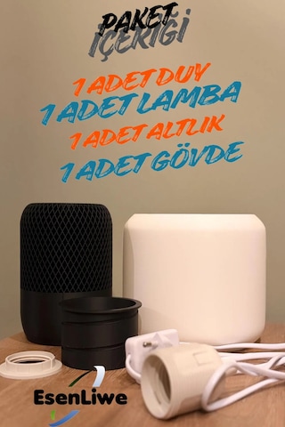 Modern Tasarım Led Masa Lambası Işık Siyah Gövde Ve Soft Beyaz Işık