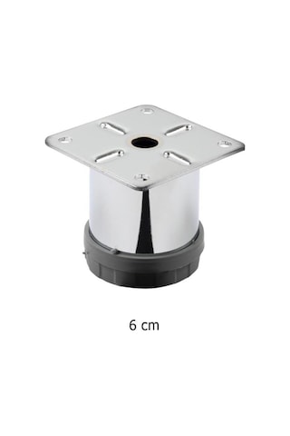 Eymenyapimarket Mobilya Ayağı Metal Alttan Ayarlı 42 Mm Krom Ayak 1.Kalite