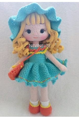 Amigurumi Alin Bebek Çok Renkli