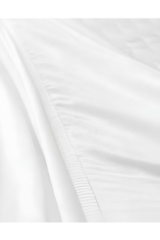 Tek Kişilik Lastikli Otel Tipi Pamuk Saten Beyaz Çarşaf Takımı Orkide Home Collection Beyaz