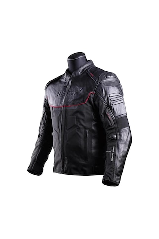 Prosev Falcon 4 Mevsim Siyah Deri Motosiklet Mont