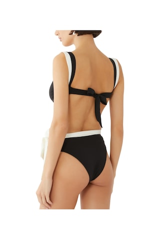 Away That Day Klasik Bağlamalı Bikini Üstü Siyah