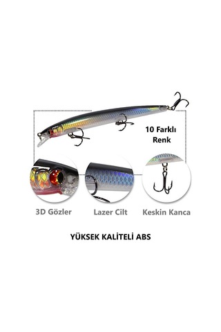 MSO Olta Balıkçılık Minnow 13.5CM 14.2Gr Rapala Yapay Yem