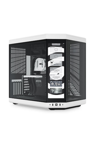 Hyte Y70 Touch Panda Temperli Cam Usb 3.2 E-atx Dual Chamber Mid Tower Bilgisayar Kasası