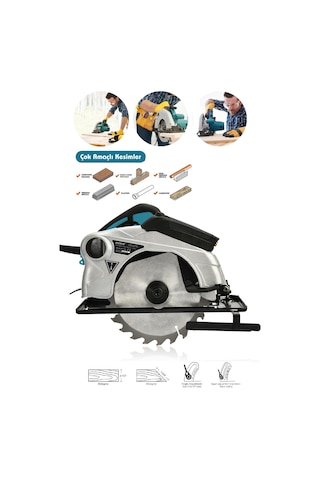 Assur 1400W Elektrikli Sunta Kesme 185 MM Daire Testere - 2343