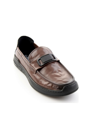 Kahve Hakiki Deri Erkek Loafer Ayakkabı E01185590203