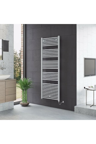 400x1800 Termostatlı Beyaz Elektrikli Havlupan Radyatör Isıtıcı 1. Kalite