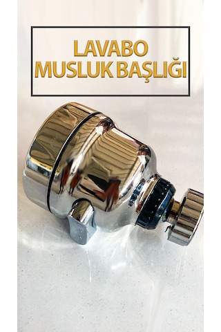 Tasarruflu Hareketli Batarya Ucu Kubar Kafası Krom Kaplamalı Foksiyonlu Ayarlanabilir Musluk Başlığı