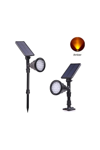 Forlife 30watt Fonksiyonel Solar Çim / Bahçe Aydınlatma Armatürü Amber Işık