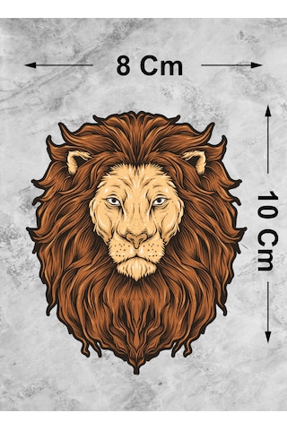 Aslan Galatasaray Cim Bom Bom Sticker - Araba Oto Motosiklet Karavan Cam Sticker - 00286 10X8 Cm