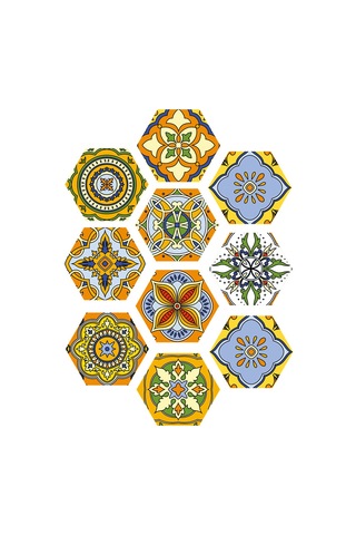 Geekyou 10 Adet 20x23 Cm Pvc Zemin Sticker - Kolay Yapıştır & Çıkar, Geleneksel Desenler, Ev Dekorasyonu Yenileme Diğer