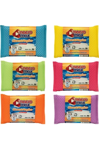 Macromax Clean & Magico Bulaşık Süngeri Çok Renkli