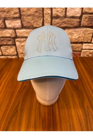 Hamze Ny Yankees New York Detaylı Beyzbol Gabardin Cap Şapka Buz Mavisi