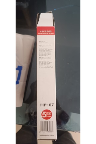 Fakir Elektrikli Süpürge Sms Toz Torbası Vacbags Tip: 7