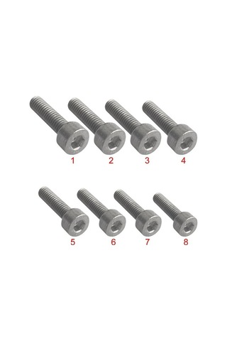 Maoyaya Dolıty 10 Adet Dayanıklı M4x12 Titanyum Dın912 Altıgen Anahtarı M4x12mm M4x12 MM