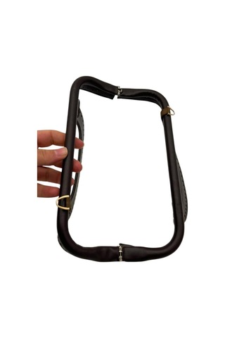 Çanta Aksesuar 25 Cm Suni Derili Koyu Kahve Renk Gizli Çanta Bursu Yeni Model