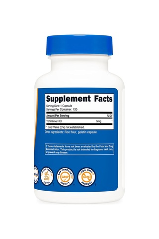 Nutricost Yohimbine Hcı 5 Mg 120 Kapsül