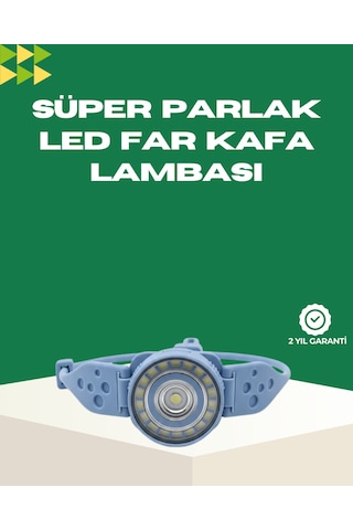 Led Kafa Lambası Kamp Yürüyüş Ve Gece Kullanımı İçin