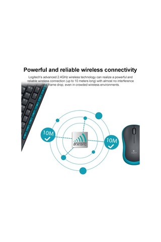 Logitech Mk275 Usb Kablosuz Klavye Mouse Seti Diğer