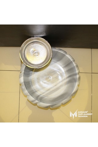 Marmara Çizgili Kabak Model Kurna