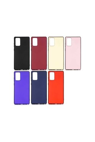 Galaxy Note 20 Kılıf Zore Premier Silikon Kapak Rose Gold