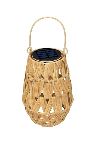 Qingmipy El Örgüsü Hasır Solar Led Bahçe Aydınlatma Feneri, Ip65 Su Geçirmez, Otomatik Şarj Sarı