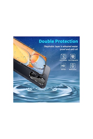 Xiaomi Redmi 13c Uyumlu Nano Ekran Koruyucu Ve Kamera Lens Koruyucu Cam 2in1 Set