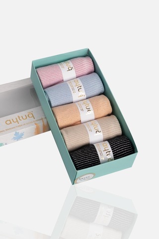 Aytuğ Kadın Modal 5 Çift Özel Kutulu Patik 33244