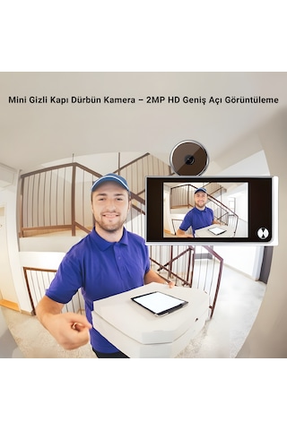 Cepini 520a Ev Ve Ofis İçin Dijital Kapı Kamerası 120 Geniş Açı, 3.5'' Lcd Ekran, Gizli Kapı Dürbünü