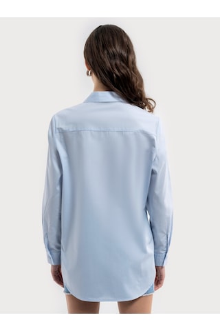 Loose Fit Kadın Gömlek U.kol Lacivert
