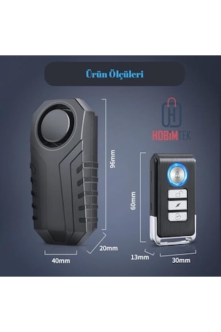 4Riders Ht-53 Motosiklet Bisiklet Alarmı Uzaktan Kumandalı 113db Su Geçirmez Kablosuz Hırsızlık Koruması Alarm Bisiklet Araba Scooter Pilli