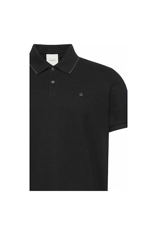 Calvin Klein Erkek Ss Refined Pique Klasik Polo T-shirt - Siyah Black