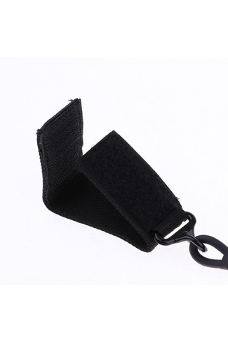 Homyl Taktik Elastik İpi Güvenlik Tasma Anti Kaybetme Siyah Siyah