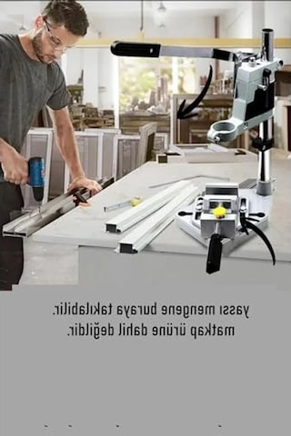 Tezgah Üstü Matkap Standı + Tezgah Mengenes Seti 722473