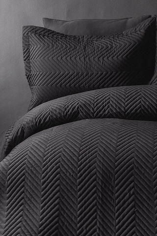 Simply Çift Kişilik Yatak Örtüsü Set Antrasit