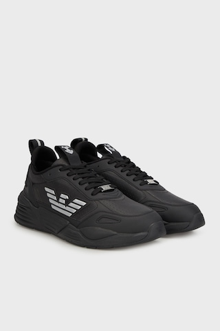 Ea7 Unisex Ayakkabı X8x221 Xk437 M826 Siyah-gümüş Siyah-gümüş