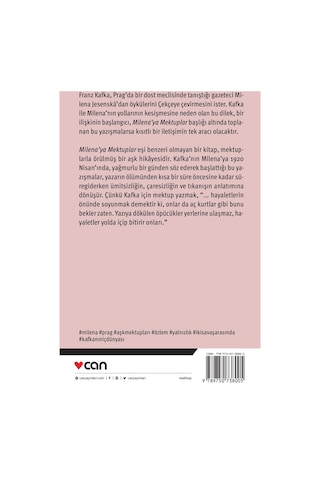 Milena'ya Mektuplar - Franz Kafka - Can Yayınları