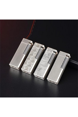 Dunhll Tarz M2 Çarklı Mekanik Çakmak Gümüş