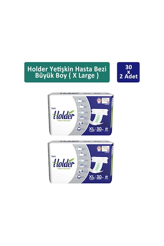 Holder Yetişkin Hasta Bezi Ekstra Büyük Boy XL 2 x 30'lu