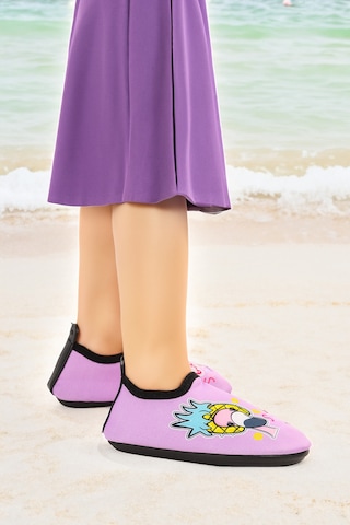 Kiko Kids Bird Havuz Plaj Kız Çocuk Deniz Ayakkabısı 8535 Mor Mor