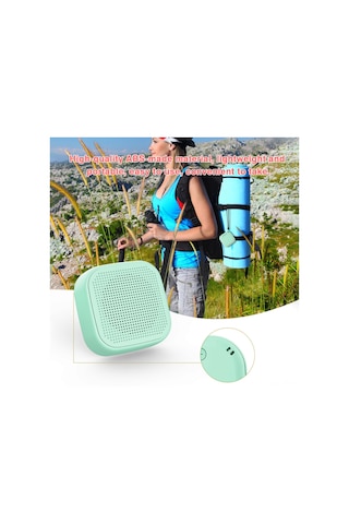 Yunboo M1 Bluetooth 5.0 Hoparlör, 3w Hi-fi Ses, 1000mah Pil, Taşınabilir Dış Mekan Mini Subwoofer, Pembe