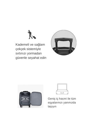 Louisiana Polo Kabin Boy Kumaş Valiz Lacivert 2308 Lacivert