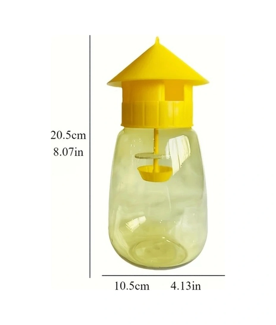 Trendooze Güneşli022 2 Adet Büyük Sarı Yaban Arısı Tuzak, Yeniden Kullanılabilir Bahçe Tuzak